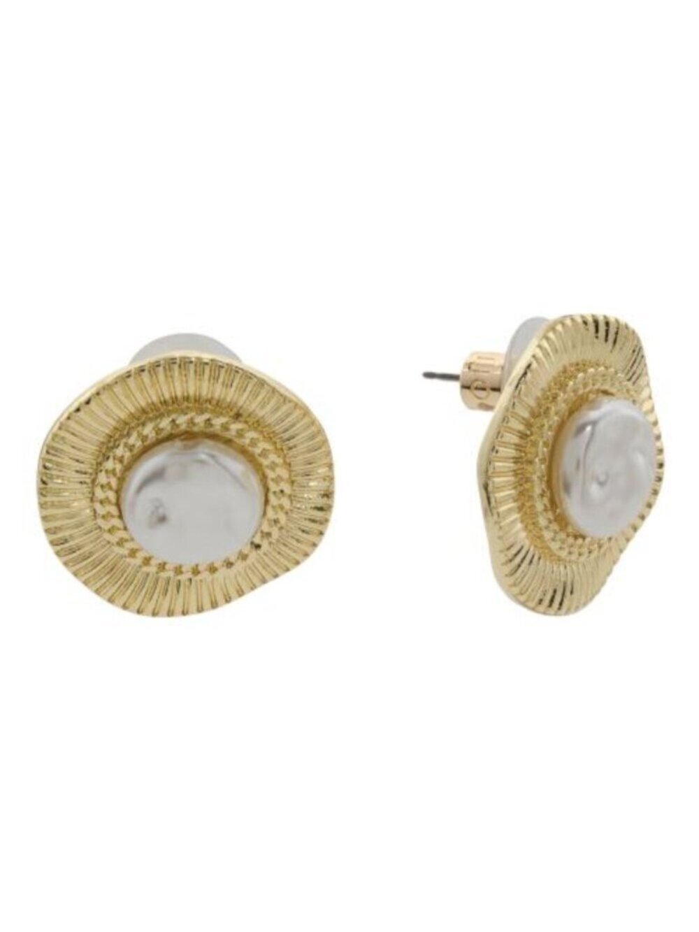 DANNIJO Pearla Gold Plated Glass Pearl Earrings